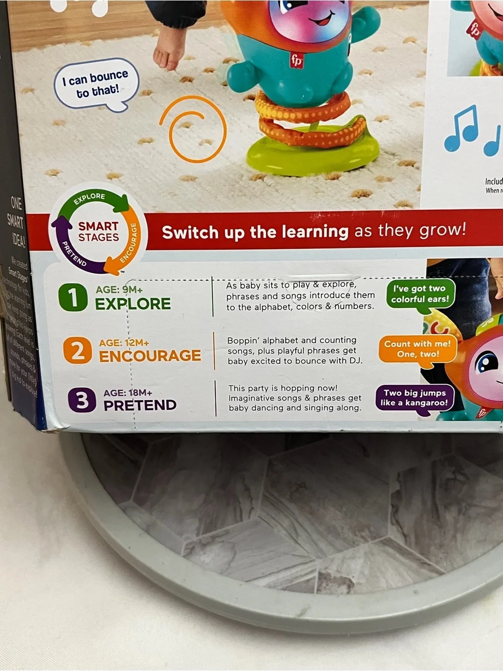 Fisher-Price DJ Bouncin’ Beats Smart Stages Learning Toy 9-36 Months